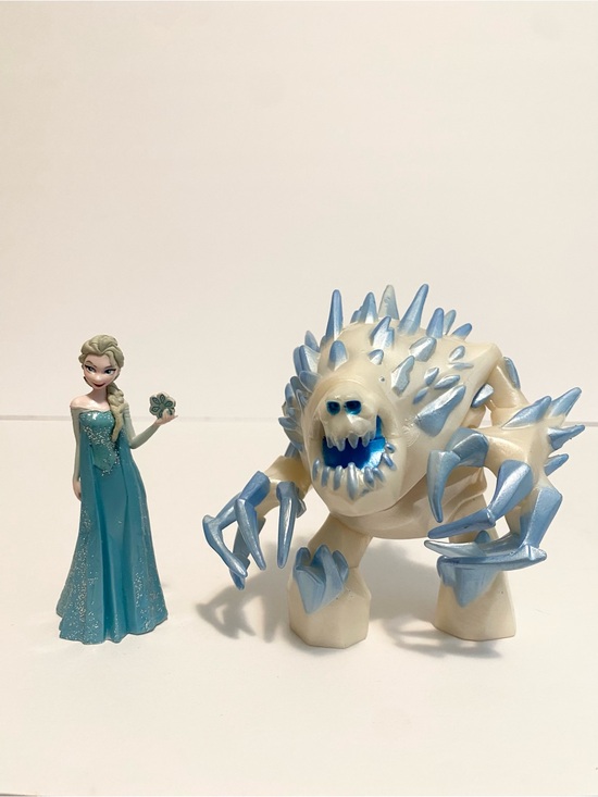 Disney Other - Disney Frozen Elsa Marshmallow Snow Queen Princess Monster Playset Cake Topper